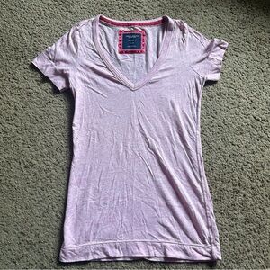 American Eagle Outfitters Light Pink V-Neck TShirt Favorite T Medium